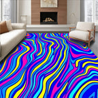 Vibrant Swirl Abstract Pattern Rug