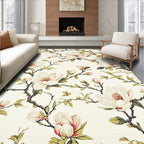 Classic Magnolia Blossom Branch Pattern Rug