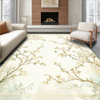 Elegant Plum Blossom Branch Design Rug