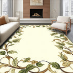 Vine Foliage Elegant Border Rug