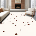 Polka Dot Pattern Textured Design Rug