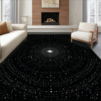 Cosmic Dot Patterned Circles Rug