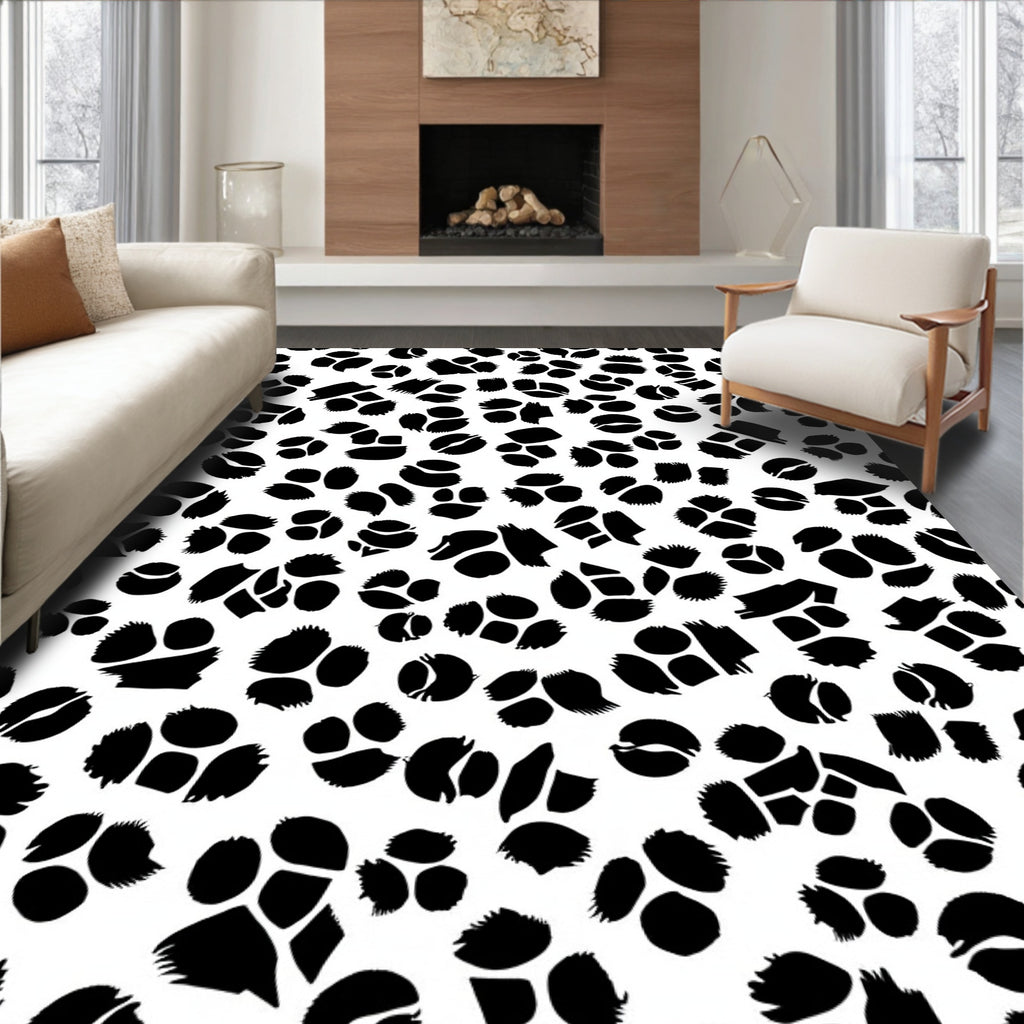Bold Spotted Organic Pattern Rug