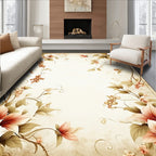 Elegant Floral Vines With Berries Rug