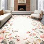Spring Blossom Delicate Floral Pattern Rug