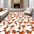 Woodland Camouflage Organic Pattern Rug