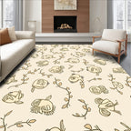 Whimsical Frogs and Leafy Vine Pattern Rug