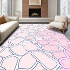 Soft Pink Irregular Pattern Rug