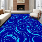 Abstract Swirl Wave Design Rug