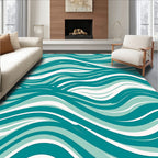 Ocean Wave Pattern Design Rug