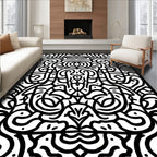 Intricate Organic Paisley Pattern Rug