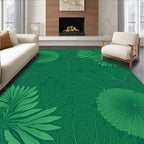 Verdant Leaf Pattern Rug