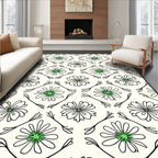 Delicate Floral Pattern Rug