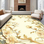 Elegant Floral Vine Art Nouveau Rug
