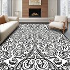 Ornate Floral Vine Pattern Rug