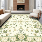 Vintage Floral Garland Scrollwork Pattern Rug
