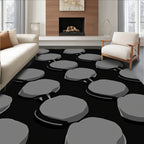 3D Abstract Disc Pattern Rug