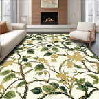 Botanical Vine Floral Design Rug