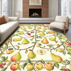 Vintage Fruit Tree Pattern Rug