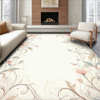 Soft Floral Vine Botanical Pattern Rug
