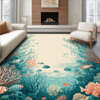 Coral Reef Fish Pattern Rug