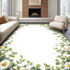Daisy Vine Floral Pattern Rug