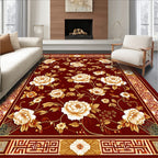 Elegant Floral Bloom Pattern Rug