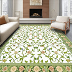 Elegant Floral Vine Garden Pattern Rug