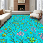 Tropical Sea Life Pattern Rug