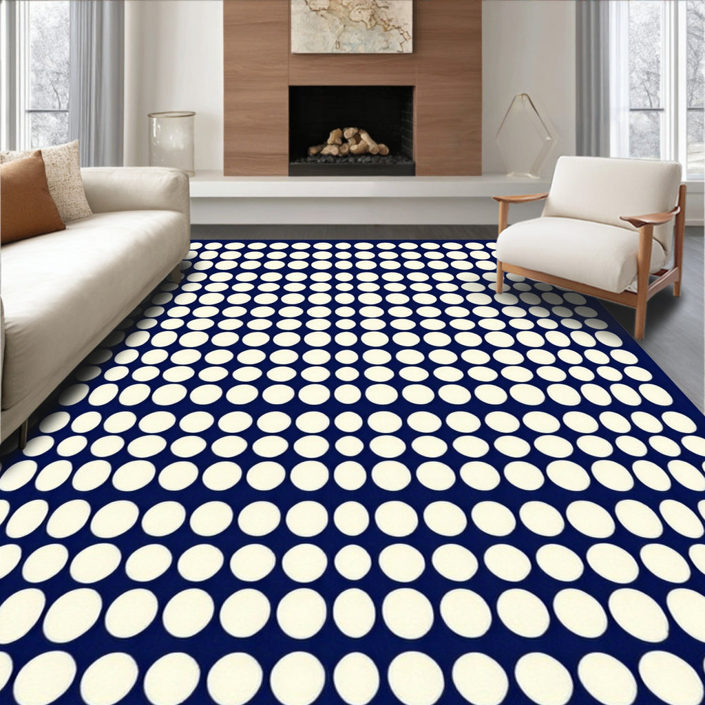 Modern Circles Pattern Rug