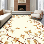 Vines And Floral Motifs Rug