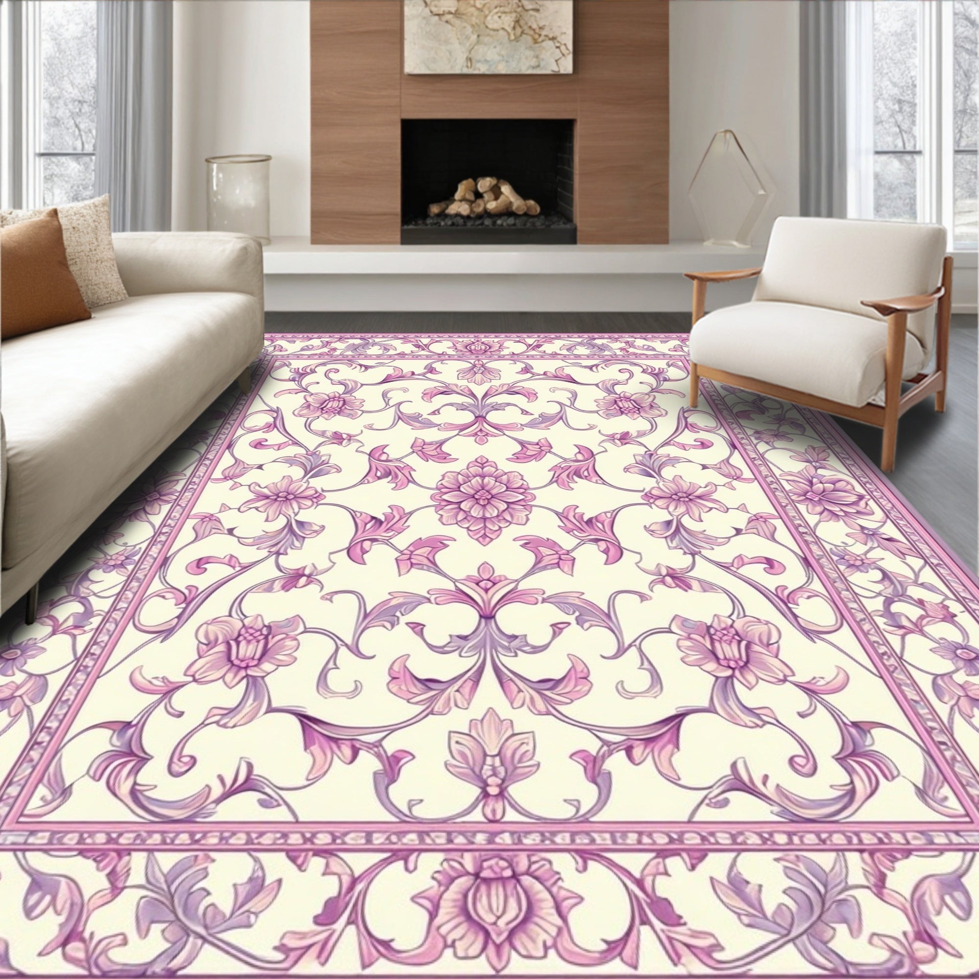 Elegant Floral With A Soft Hue Rug