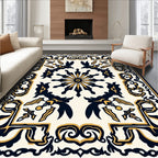 Intricate Regal Floral Patterned Design Rug