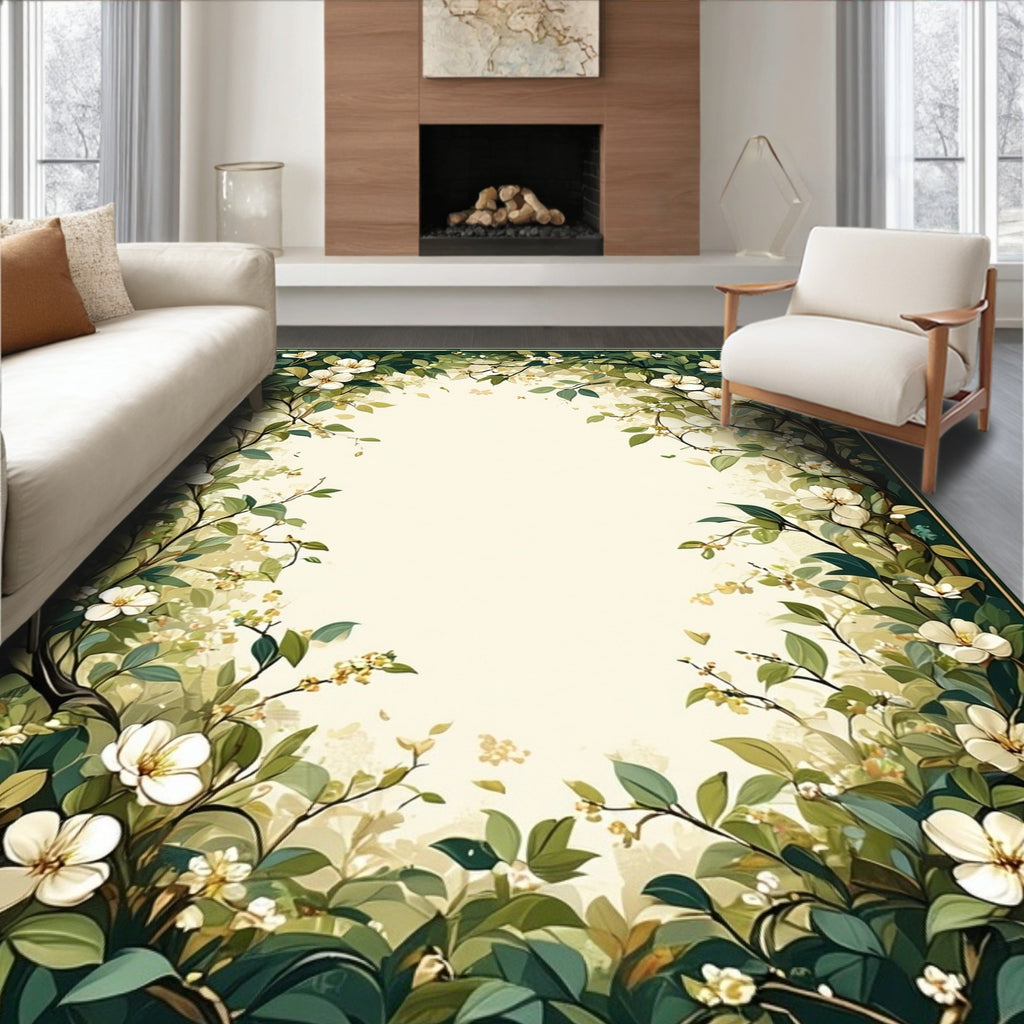 Vineyard Floral Branches Design Rug