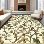Art Nouveau Floral Vine Pattern Rug