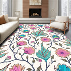 Artistic Floral Vine Pattern Rug