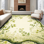 Vines and Leaves Nature Pattern Rug