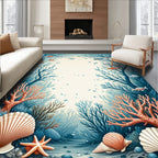 Oceanic Coral Reef Fish Design Rug