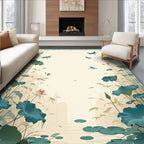 Dragonflies and Lotus Pond Scenic Rug