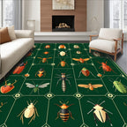 Entomology Insect Pattern Rug