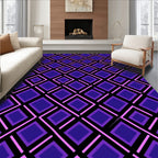 Diamond Intersect Geometric Design Rug