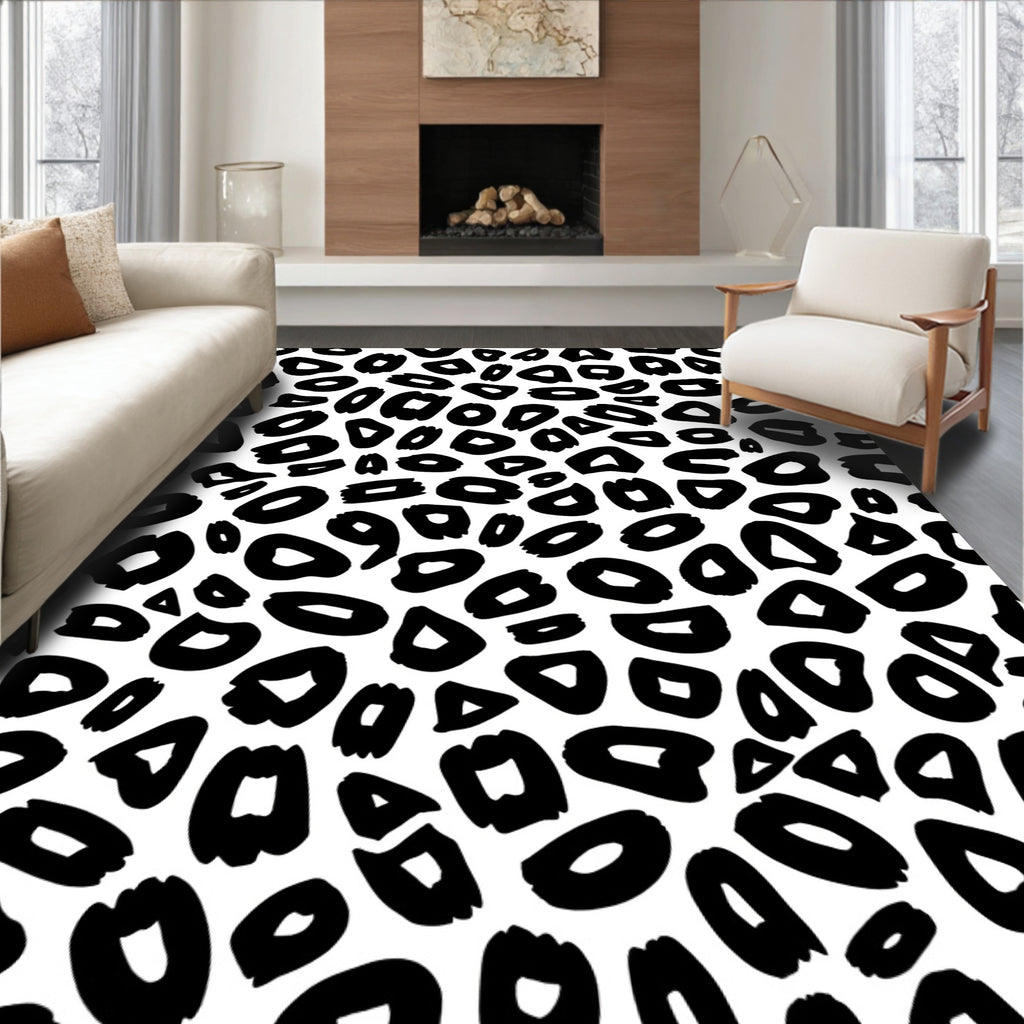Bold Animal Print Abstract Rug