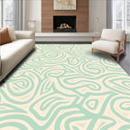 Smooth Swirl Abstract Pattern Design Rug