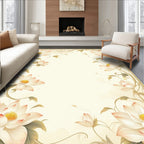 Elegant Floral Lotus Vine Pattern Rug