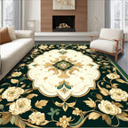 Elegant Floral Medallion Ornament Design Rug