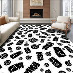 Bold Abstract Shape Pattern Rug