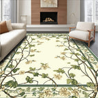 Vine Floral Border Pattern Rug