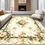 Ornate Floral Vintage Scroll Pattern Rug