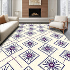 Diamond Starburst Pattern Rug