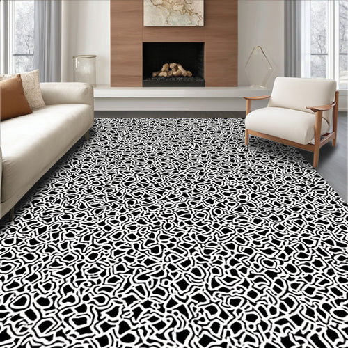 Abstract Organic Line Pattern Rug